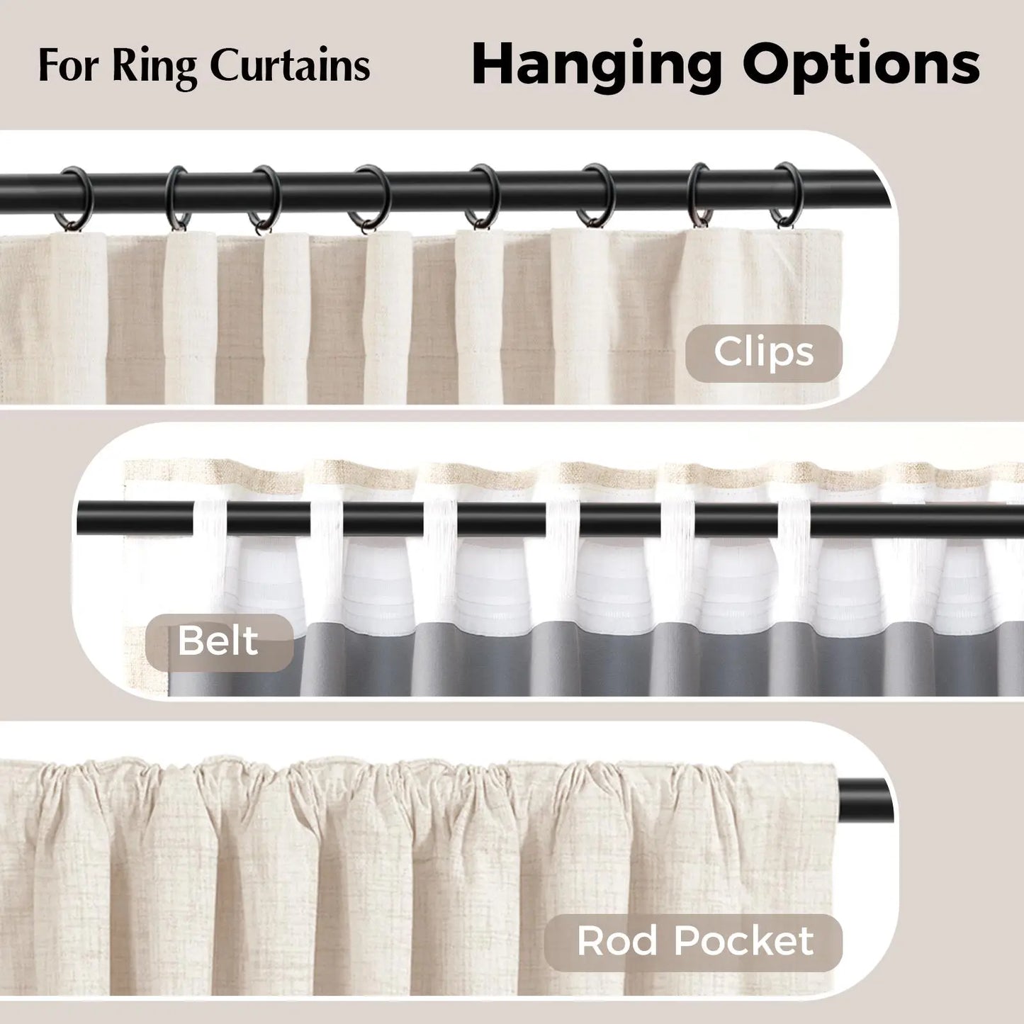 2pcs Blackout Curtains for LivingRoom