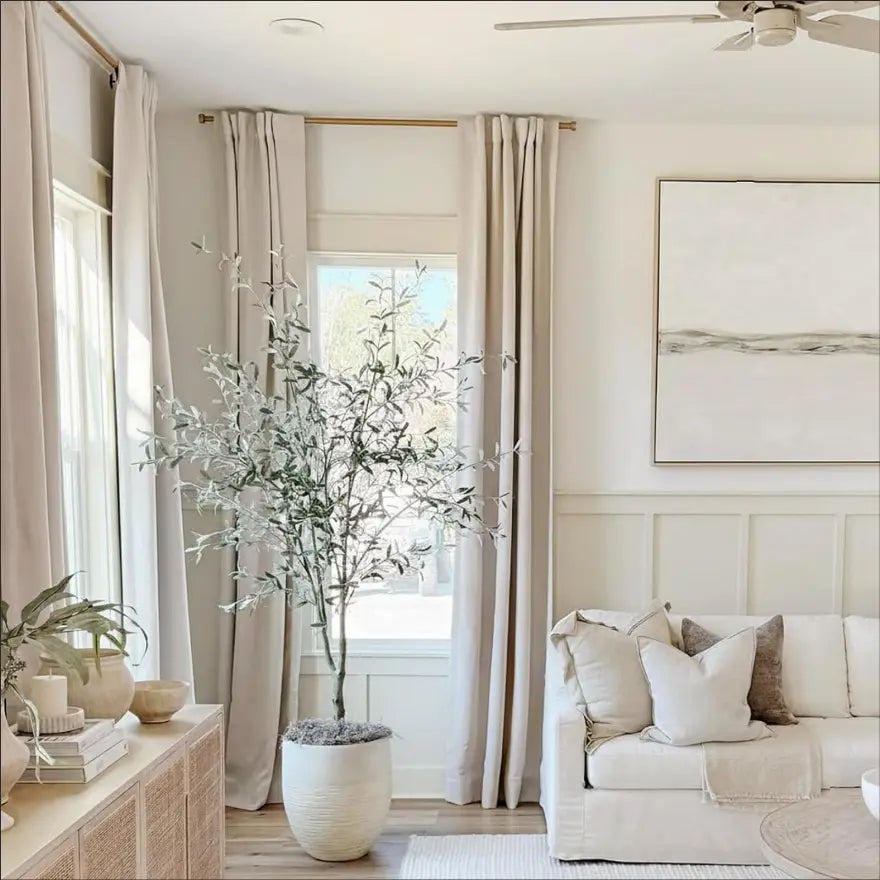 2pcs Blackout Curtains for LivingRoom