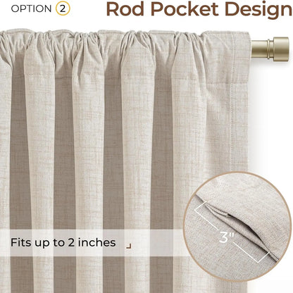 2pcs Blackout Curtains for LivingRoom