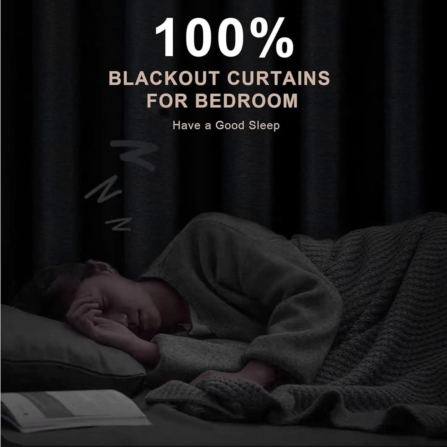 2pcs Blackout Curtains for LivingRoom
