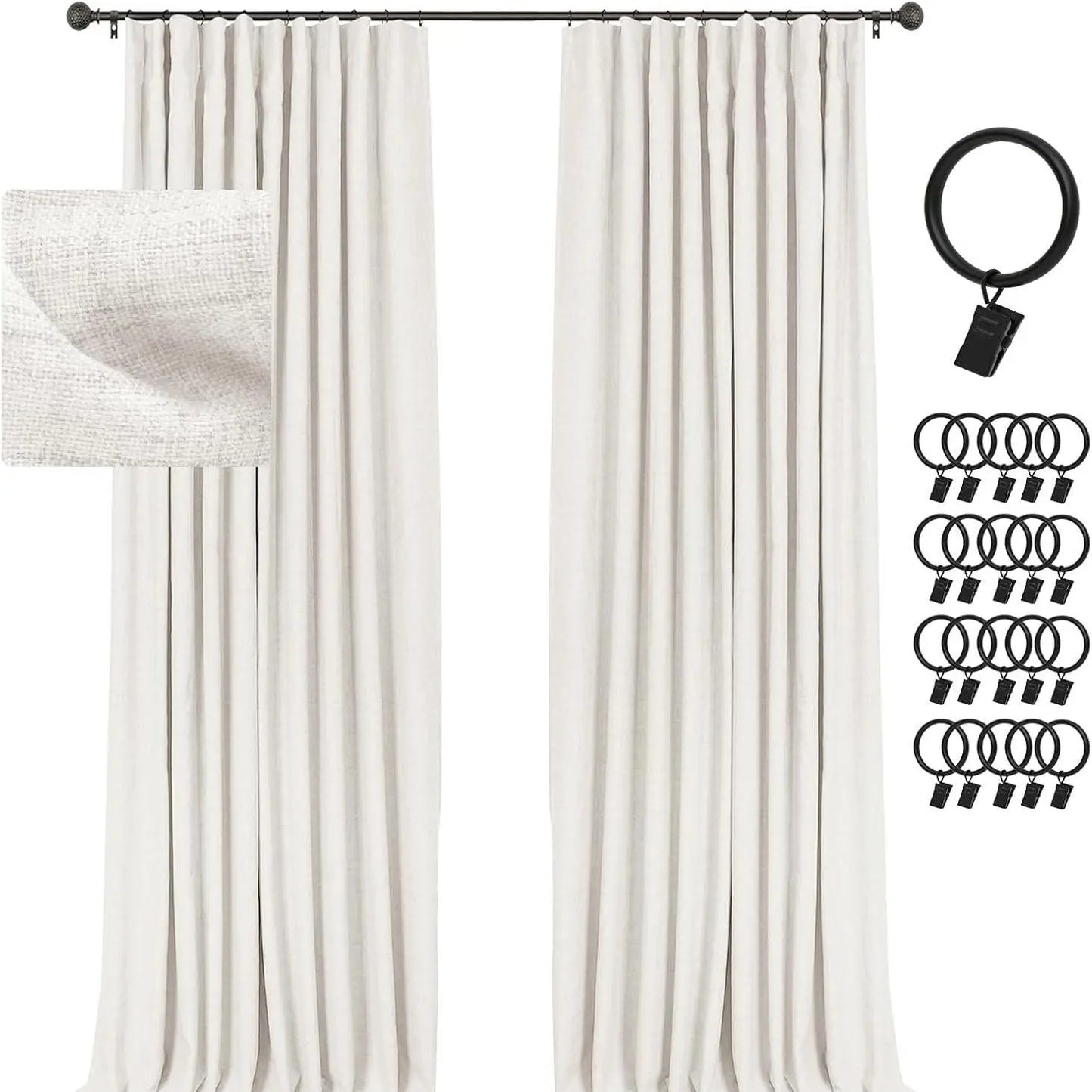 2pcs Blackout Curtains for LivingRoom